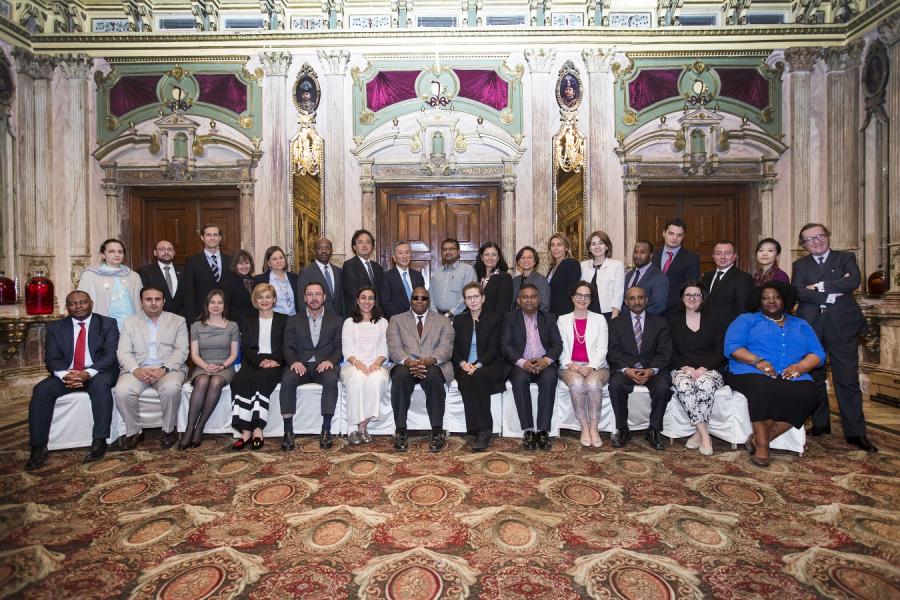 Joint Field Visit to Nepal - Group photo of all visitors and related UN Agency heads
