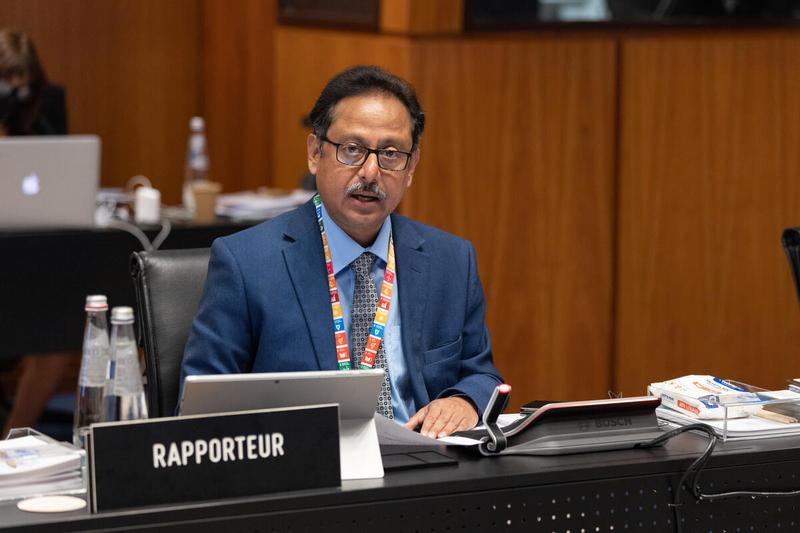 Intervention by Mr. Manash Mitra, Alternate Permantent Representative of Bangladesh. Photo: WFP/Massimo Tartaglia