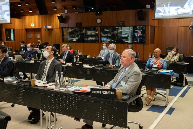 Intervention by H.E. Mr. Victor Vasiliev, Ambassador and Permanent Representative of Russian Federation. Photo: WFP/Massimo Tartaglia