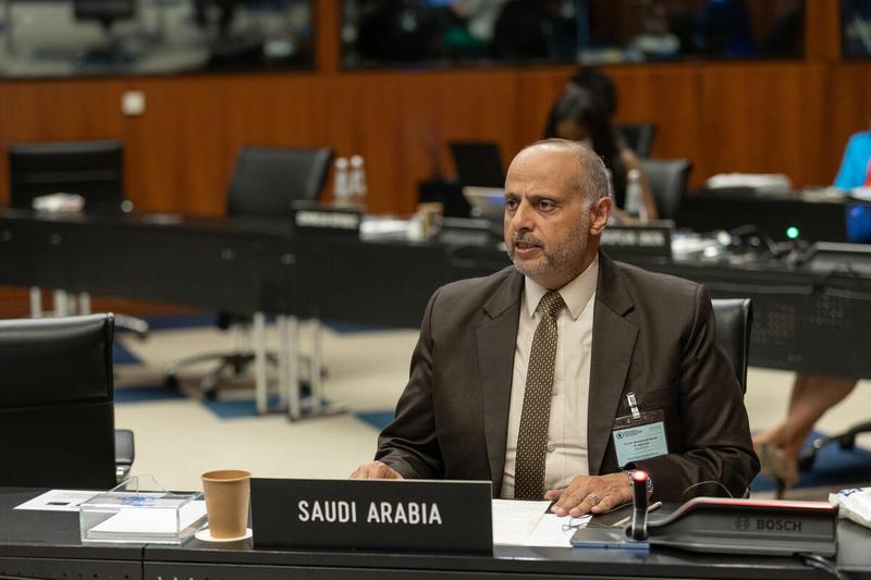 Intervention by Dr. Mohammed Ahmed Alghamdi, Permanent Representative of The Kingdom of Saudi Arabia to FAO, IFAD, and WFP. Photo: WFP/Massimo Tartaglia