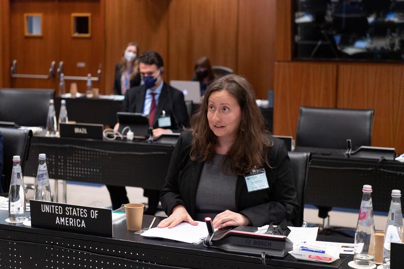 Southern Africa Portfolio  Presentation by Ms. Francesca Francesca Erdelmann WFP Country Director Zimbabwe  Intervention by the Ms. Elizabith Bellardo, United States of America.  Photo: Rein Skullerud