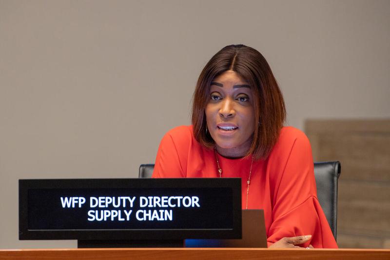 Update on Food Procurement  Presentation by Ms. Betty Ka, Deputy Director Supply Chain  Photo: Rein Skullerud