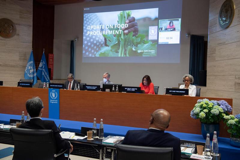 Update on Food Procurement  Presentation by Ms. Betty Ka, Deputy Director Supply Chain  Photo: Rein Skullerud