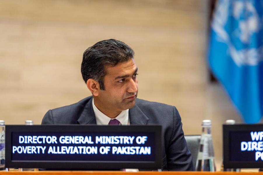 Intervention by H.E. Mr Naveed Akbar, Director General, Ministry of Poverty Alleviation, (Government of Pakistan) during the "WFP’s groundbreaking partnership with the Government of Pakistan to reduce stunting" side event on the margins of the Second Regular Session of the Executive Board (EB.2/2022).